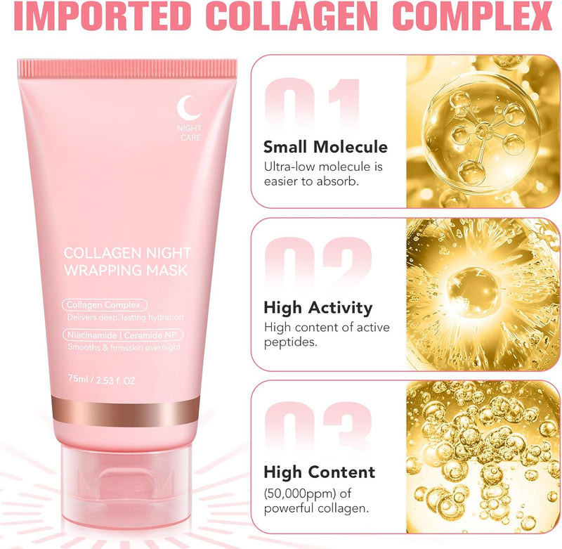 Collagen Night Wrapping Peel Off Mask (Buy 1 Get 1)